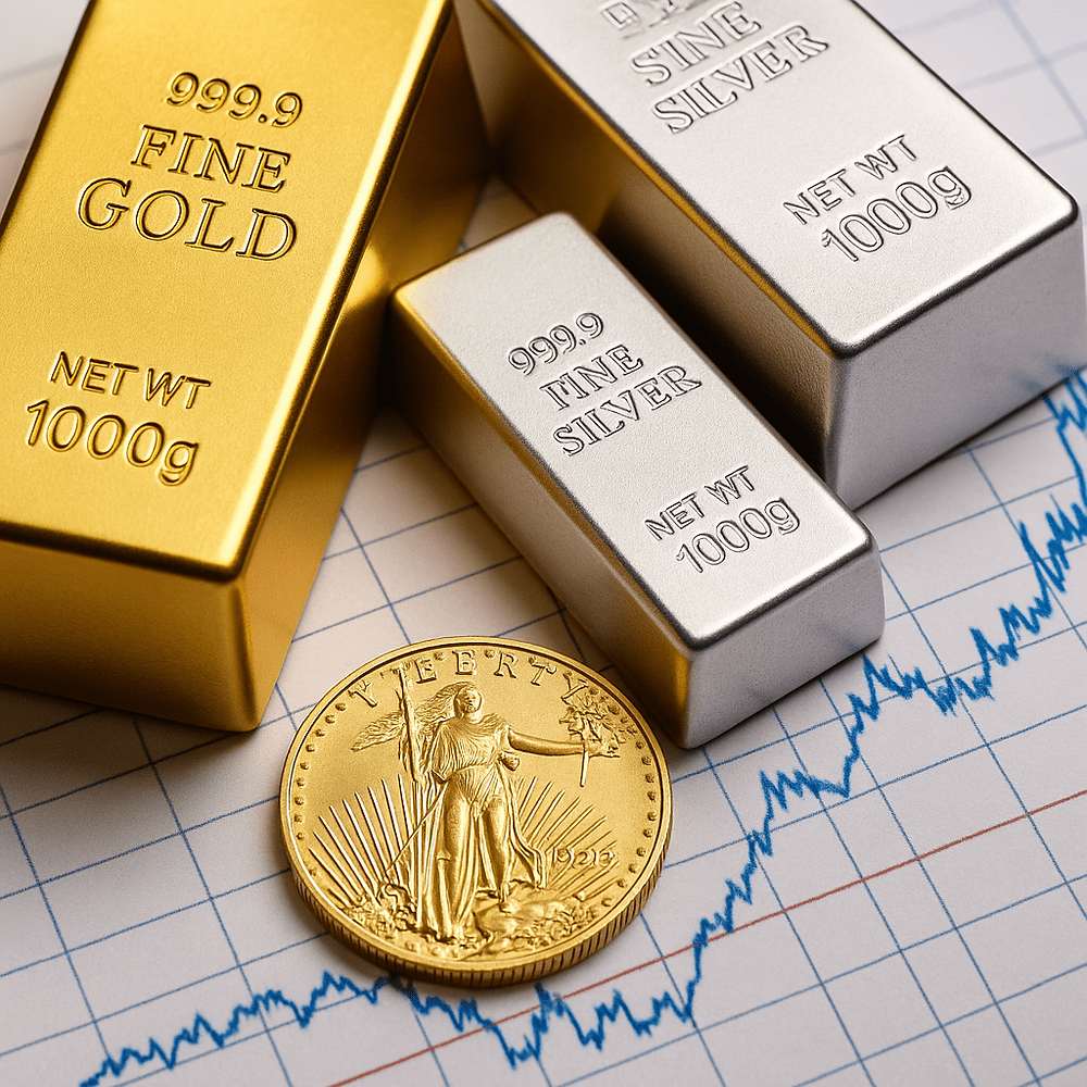 Золото и серебро обновляют исторические рекорды: почему инвесторы делают ставку на драгоценные металлы