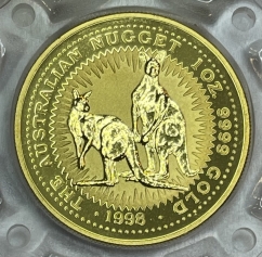 Золотая монета 100 долларов "Кенгуру" 1998 год, Австралия, 31,1 г., Au 9999